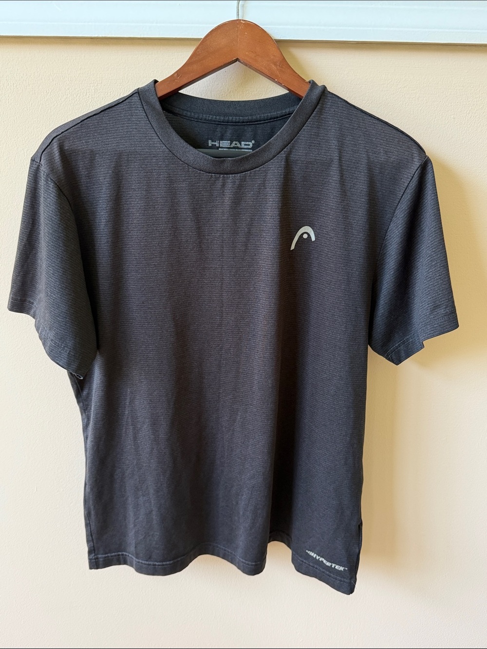 Head Men's Short Sleeve T-Shirt in Charcoal Gray with Silver Logo